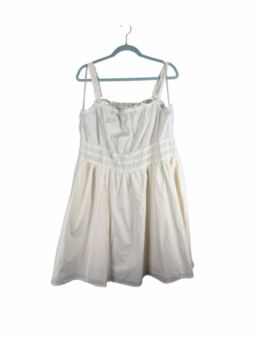 Torrid White Smocked Fit & Flare Sundress Cottagecore Dress Size 2X
